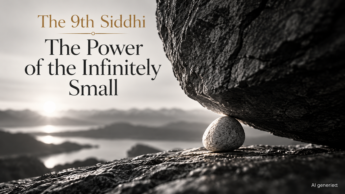 The 9th Siddhi – The  Power of the Infinitely Small