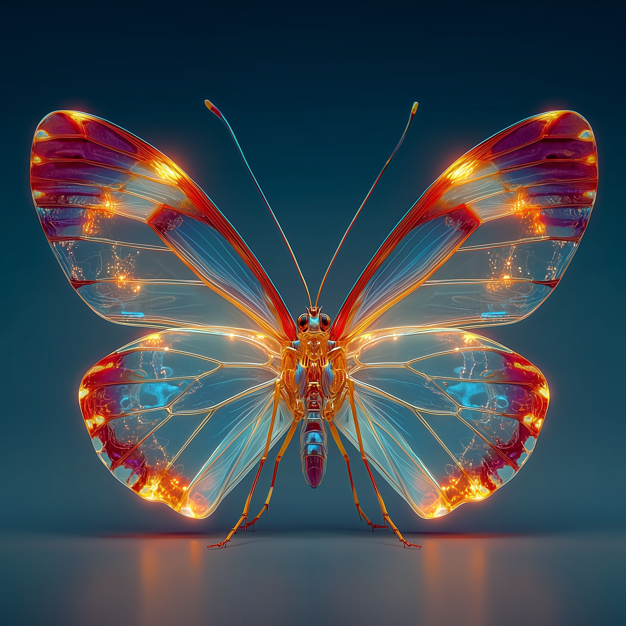 Butterfly in the throat